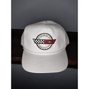 New Checrolet Corvette White OSFM Snapback Baseball Cap